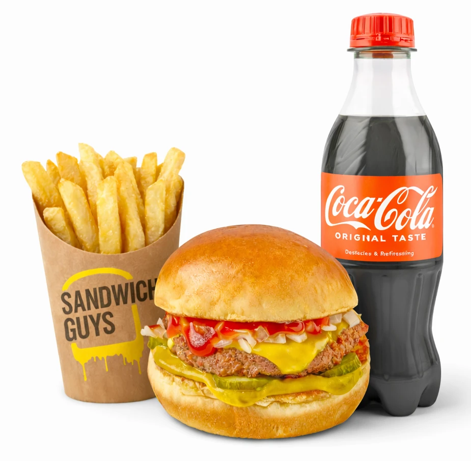 Retro Cheese Burger Meal